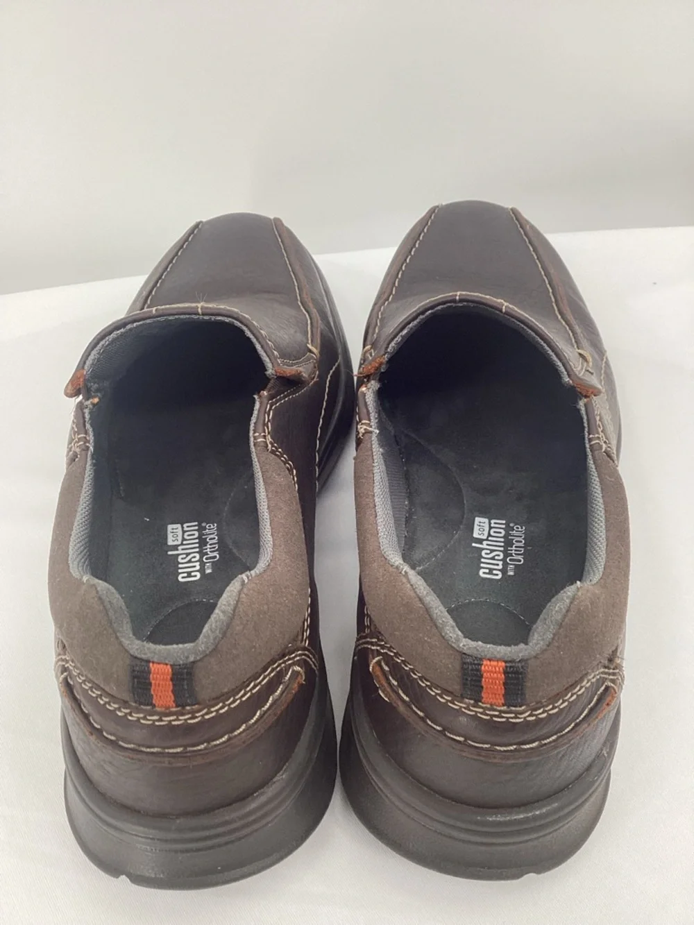 Clarks Men’s Cotrell Slip-On Loafers in Dark Brown Leather